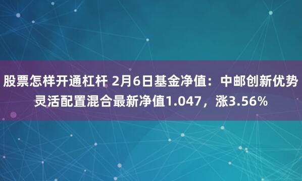 股票怎样开通杠杆 2月6日基金净值：中邮创新优势灵活配置混合最新净值1.047，涨3.56%