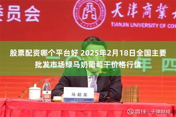 股票配资哪个平台好 2025年2月18日全国主要批发市场绿马奶葡萄干价格行情